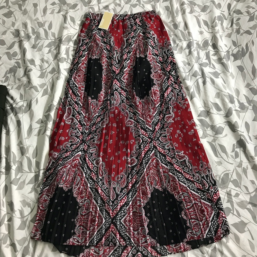 MICHAEL Michael Kors- res pleated maxi skirt
